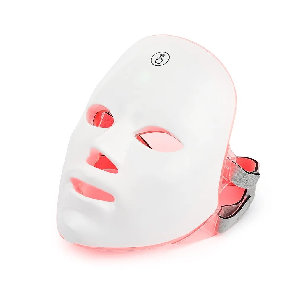 Rechargeable Facial LED Mask 7 Colors LED Photon Therapy Beauty Mask